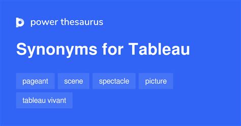 tableau synonym|Iba pa.